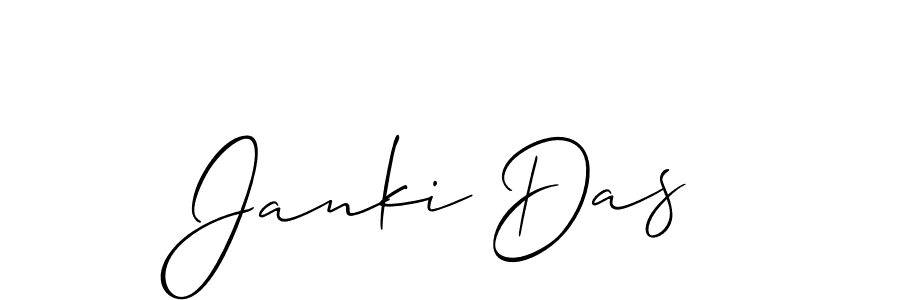 How to make Janki Das signature? Allison_Script is a professional autograph style. Create handwritten signature for Janki Das name. Janki Das signature style 2 images and pictures png