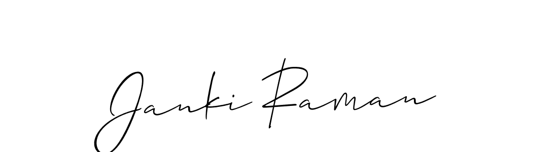 Check out images of Autograph of Janki Raman name. Actor Janki Raman Signature Style. Allison_Script is a professional sign style online. Janki Raman signature style 2 images and pictures png