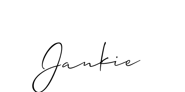 Create a beautiful signature design for name Jankie. With this signature (Allison_Script) fonts, you can make a handwritten signature for free. Jankie signature style 2 images and pictures png
