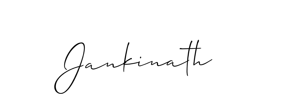 It looks lik you need a new signature style for name Jankinath. Design unique handwritten (Allison_Script) signature with our free signature maker in just a few clicks. Jankinath signature style 2 images and pictures png