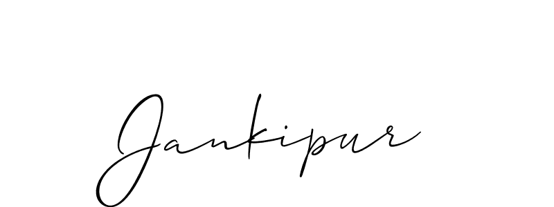 Check out images of Autograph of Jankipur name. Actor Jankipur Signature Style. Allison_Script is a professional sign style online. Jankipur signature style 2 images and pictures png