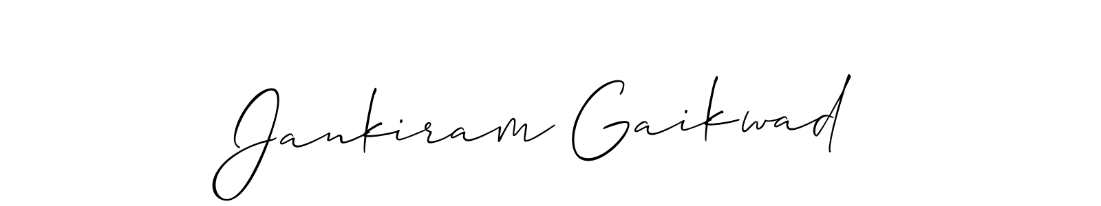 Jankiram Gaikwad stylish signature style. Best Handwritten Sign (Allison_Script) for my name. Handwritten Signature Collection Ideas for my name Jankiram Gaikwad. Jankiram Gaikwad signature style 2 images and pictures png