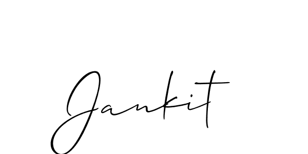 Make a beautiful signature design for name Jankit. With this signature (Allison_Script) style, you can create a handwritten signature for free. Jankit signature style 2 images and pictures png