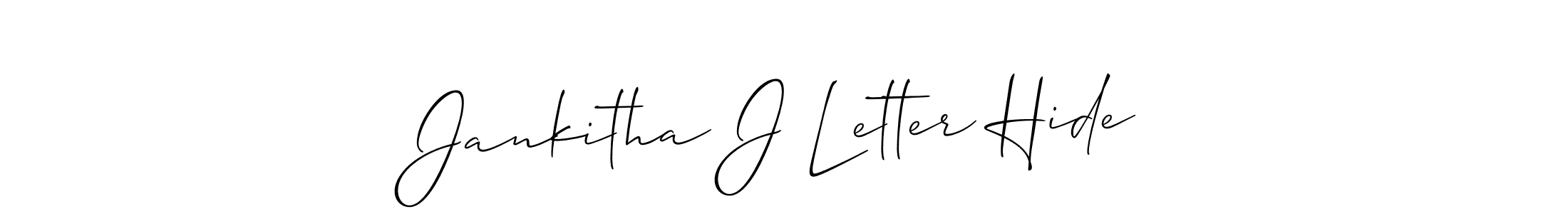 Check out images of Autograph of Jankitha J Letter Hide name. Actor Jankitha J Letter Hide Signature Style. Allison_Script is a professional sign style online. Jankitha J Letter Hide signature style 2 images and pictures png