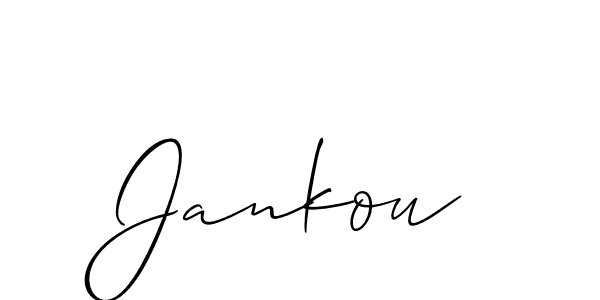 Also we have Jankou name is the best signature style. Create professional handwritten signature collection using Allison_Script autograph style. Jankou signature style 2 images and pictures png