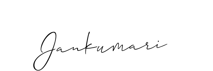 How to make Jankumari signature? Allison_Script is a professional autograph style. Create handwritten signature for Jankumari name. Jankumari signature style 2 images and pictures png