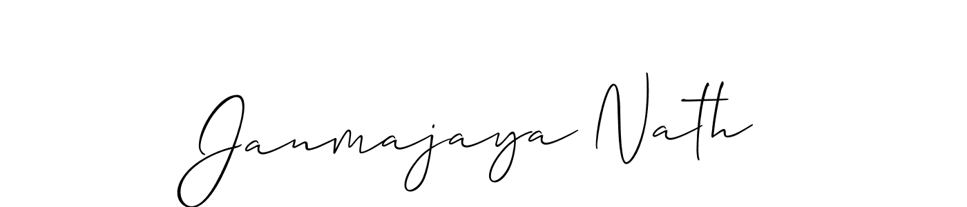 Design your own signature with our free online signature maker. With this signature software, you can create a handwritten (Allison_Script) signature for name Janmajaya Nath. Janmajaya Nath signature style 2 images and pictures png