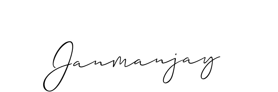 It looks lik you need a new signature style for name Janmanjay. Design unique handwritten (Allison_Script) signature with our free signature maker in just a few clicks. Janmanjay signature style 2 images and pictures png