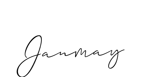 It looks lik you need a new signature style for name Janmay. Design unique handwritten (Allison_Script) signature with our free signature maker in just a few clicks. Janmay signature style 2 images and pictures png