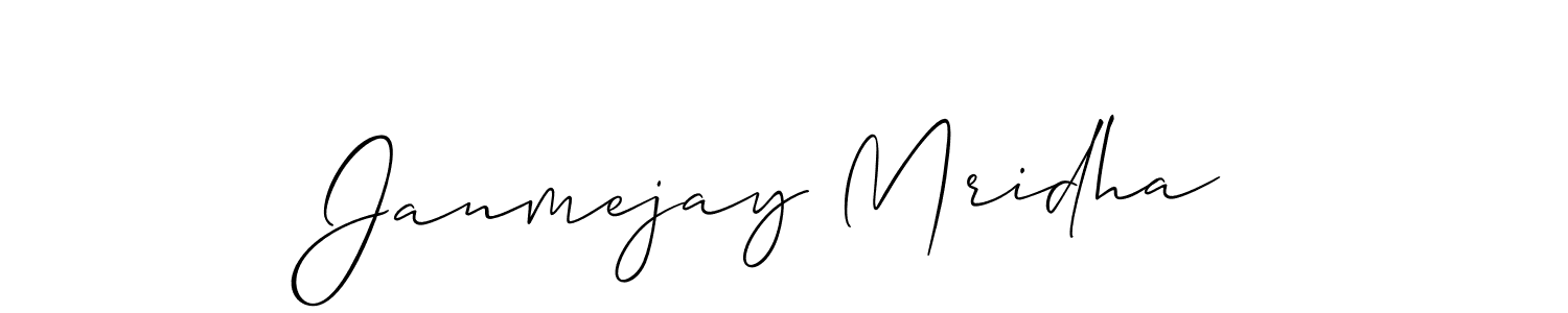 Janmejay Mridha stylish signature style. Best Handwritten Sign (Allison_Script) for my name. Handwritten Signature Collection Ideas for my name Janmejay Mridha. Janmejay Mridha signature style 2 images and pictures png