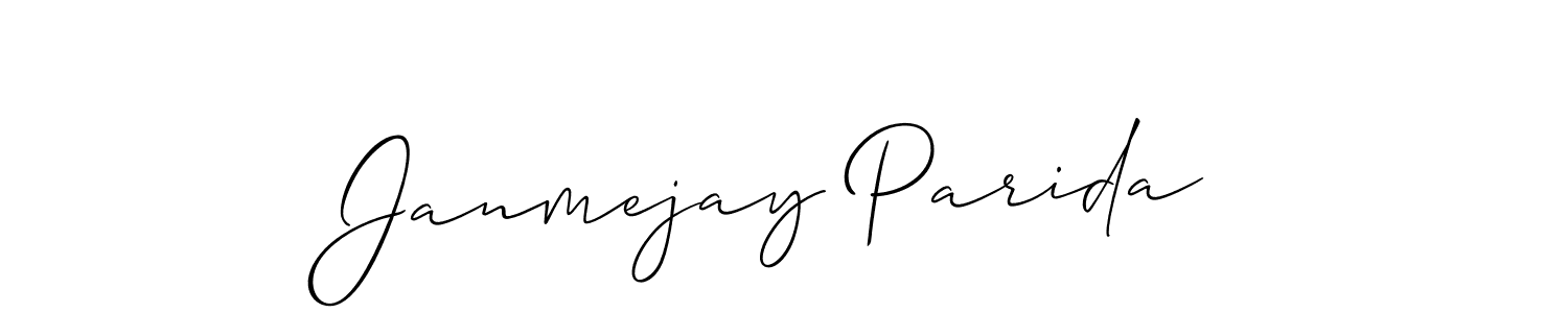 Janmejay Parida stylish signature style. Best Handwritten Sign (Allison_Script) for my name. Handwritten Signature Collection Ideas for my name Janmejay Parida. Janmejay Parida signature style 2 images and pictures png