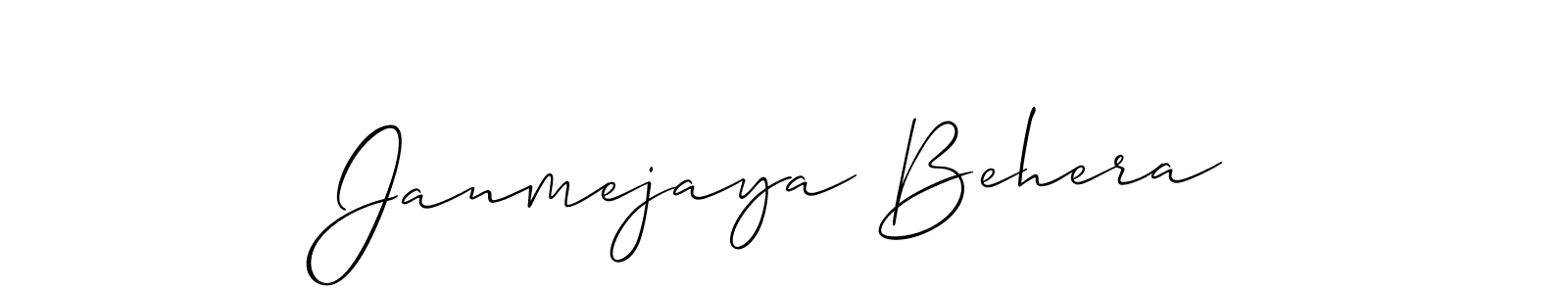 if you are searching for the best signature style for your name Janmejaya Behera. so please give up your signature search. here we have designed multiple signature styles  using Allison_Script. Janmejaya Behera signature style 2 images and pictures png