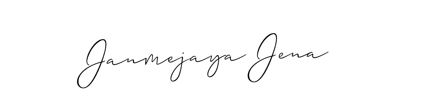 You should practise on your own different ways (Allison_Script) to write your name (Janmejaya Jena) in signature. don't let someone else do it for you. Janmejaya Jena signature style 2 images and pictures png