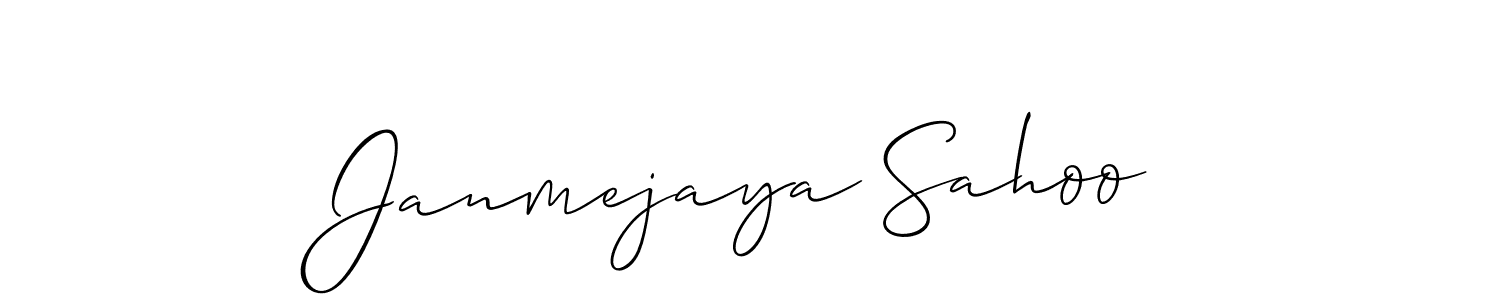 Create a beautiful signature design for name Janmejaya Sahoo. With this signature (Allison_Script) fonts, you can make a handwritten signature for free. Janmejaya Sahoo signature style 2 images and pictures png