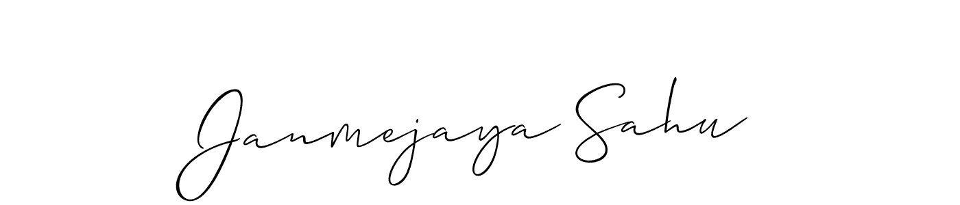 Also we have Janmejaya Sahu name is the best signature style. Create professional handwritten signature collection using Allison_Script autograph style. Janmejaya Sahu signature style 2 images and pictures png