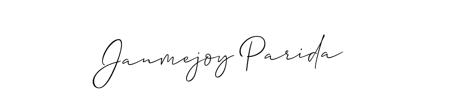 How to Draw Janmejoy Parida signature style? Allison_Script is a latest design signature styles for name Janmejoy Parida. Janmejoy Parida signature style 2 images and pictures png