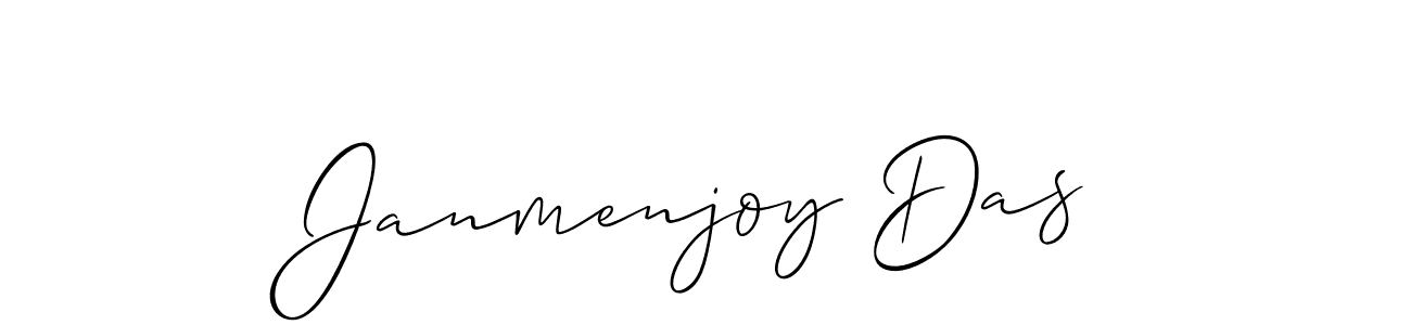 You should practise on your own different ways (Allison_Script) to write your name (Janmenjoy Das) in signature. don't let someone else do it for you. Janmenjoy Das signature style 2 images and pictures png