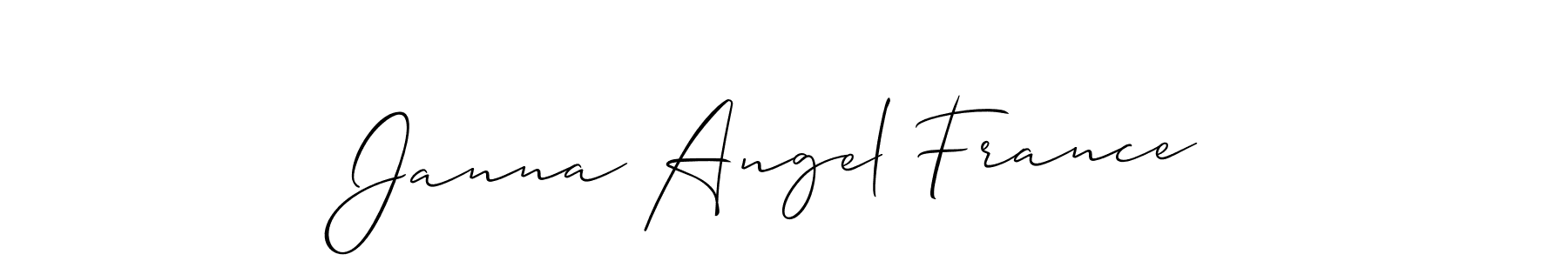 Once you've used our free online signature maker to create your best signature Allison_Script style, it's time to enjoy all of the benefits that Janna Angel France name signing documents. Janna Angel France signature style 2 images and pictures png