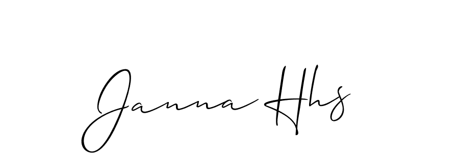 This is the best signature style for the Janna Hhs name. Also you like these signature font (Allison_Script). Mix name signature. Janna Hhs signature style 2 images and pictures png