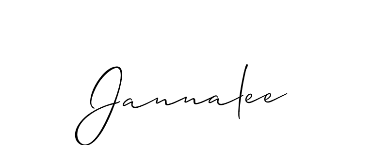 You should practise on your own different ways (Allison_Script) to write your name (Jannalee) in signature. don't let someone else do it for you. Jannalee signature style 2 images and pictures png