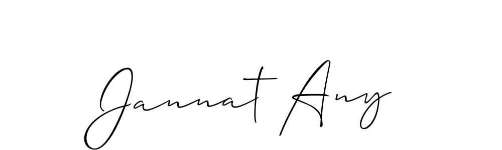 Make a beautiful signature design for name Jannat Any. Use this online signature maker to create a handwritten signature for free. Jannat Any signature style 2 images and pictures png