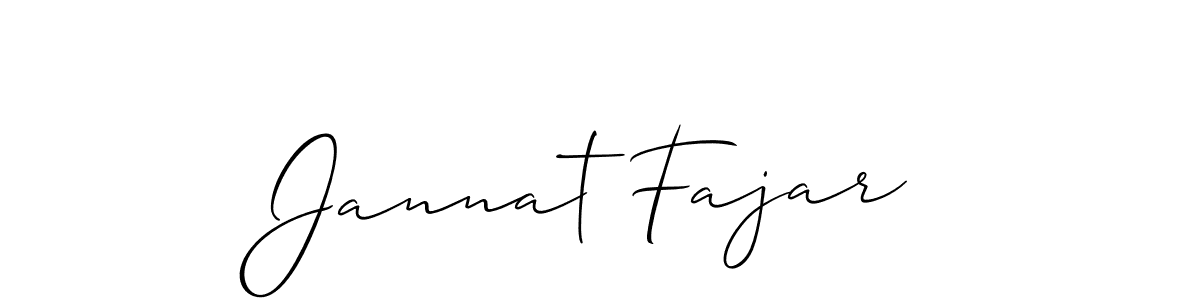 Similarly Allison_Script is the best handwritten signature design. Signature creator online .You can use it as an online autograph creator for name Jannat Fajar. Jannat Fajar signature style 2 images and pictures png