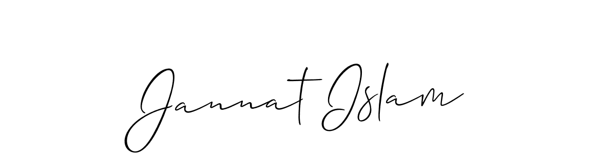 This is the best signature style for the Jannat Islam name. Also you like these signature font (Allison_Script). Mix name signature. Jannat Islam signature style 2 images and pictures png