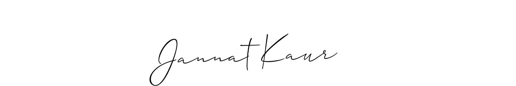 Also You can easily find your signature by using the search form. We will create Jannat Kaur ❣️ name handwritten signature images for you free of cost using Allison_Script sign style. Jannat Kaur ❣️ signature style 2 images and pictures png