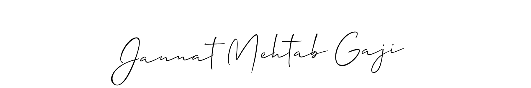 Make a beautiful signature design for name Jannat Mehtab Gaji. Use this online signature maker to create a handwritten signature for free. Jannat Mehtab Gaji signature style 2 images and pictures png