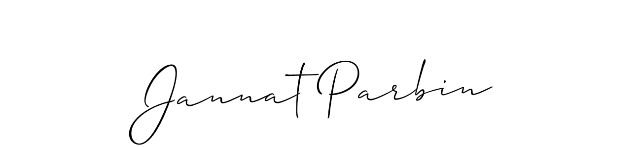 This is the best signature style for the Jannat Parbin name. Also you like these signature font (Allison_Script). Mix name signature. Jannat Parbin signature style 2 images and pictures png