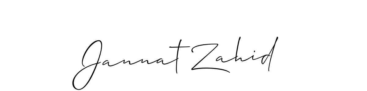 This is the best signature style for the Jannat Zahid name. Also you like these signature font (Allison_Script). Mix name signature. Jannat Zahid signature style 2 images and pictures png