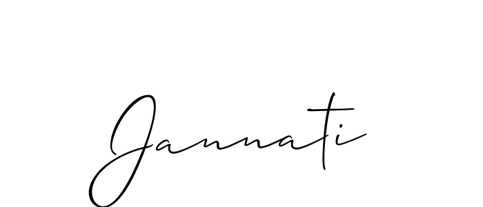 It looks lik you need a new signature style for name Jannati. Design unique handwritten (Allison_Script) signature with our free signature maker in just a few clicks. Jannati signature style 2 images and pictures png