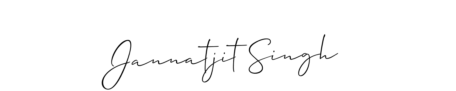 It looks lik you need a new signature style for name Jannatjit Singh. Design unique handwritten (Allison_Script) signature with our free signature maker in just a few clicks. Jannatjit Singh signature style 2 images and pictures png