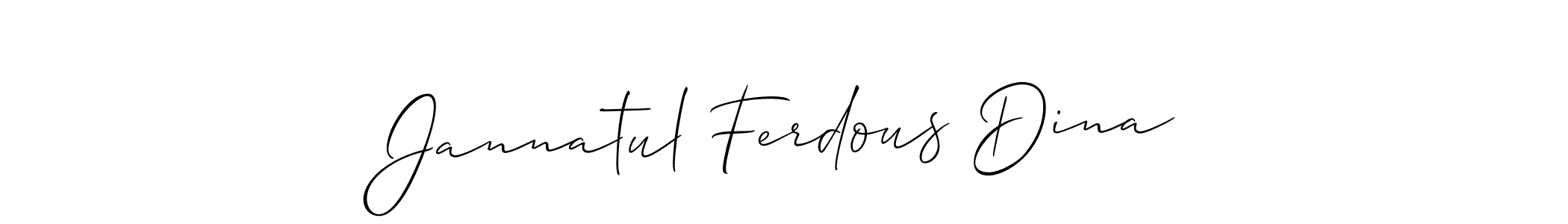 Once you've used our free online signature maker to create your best signature Allison_Script style, it's time to enjoy all of the benefits that Jannatul Ferdous Dina name signing documents. Jannatul Ferdous Dina signature style 2 images and pictures png