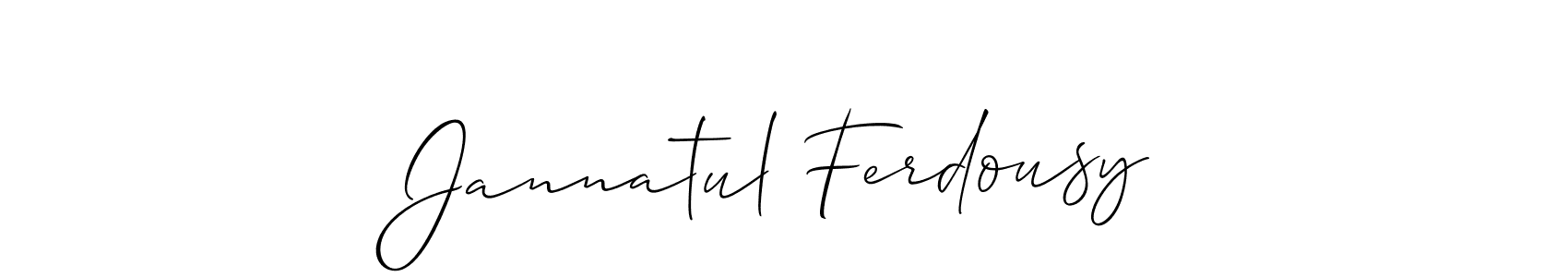 This is the best signature style for the Jannatul Ferdousy name. Also you like these signature font (Allison_Script). Mix name signature. Jannatul Ferdousy signature style 2 images and pictures png