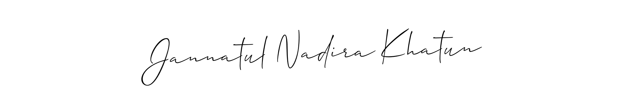 Make a beautiful signature design for name Jannatul Nadira Khatun. Use this online signature maker to create a handwritten signature for free. Jannatul Nadira Khatun signature style 2 images and pictures png