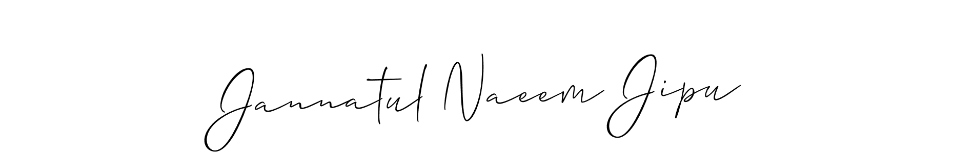 Once you've used our free online signature maker to create your best signature Allison_Script style, it's time to enjoy all of the benefits that Jannatul Naeem Jipu name signing documents. Jannatul Naeem Jipu signature style 2 images and pictures png