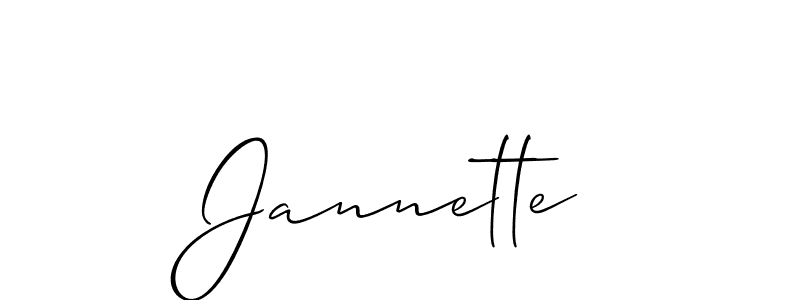 Make a beautiful signature design for name Jannette. Use this online signature maker to create a handwritten signature for free. Jannette signature style 2 images and pictures png