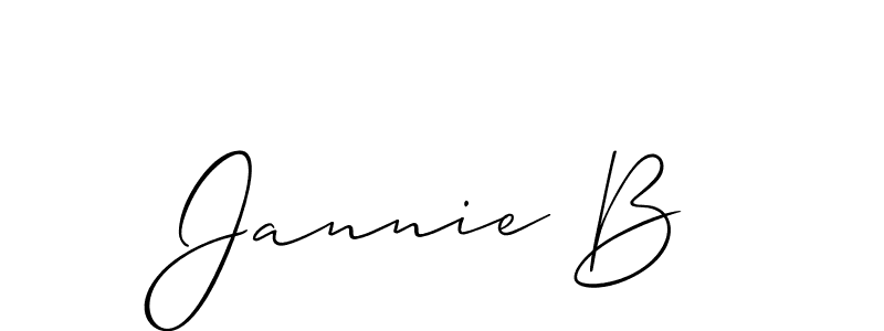 Here are the top 10 professional signature styles for the name Jannie B. These are the best autograph styles you can use for your name. Jannie B signature style 2 images and pictures png