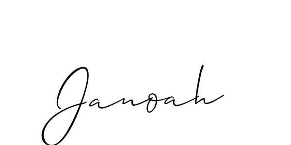 How to Draw Janoah signature style? Allison_Script is a latest design signature styles for name Janoah. Janoah signature style 2 images and pictures png