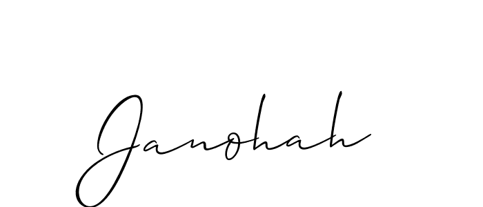 How to Draw Janohah signature style? Allison_Script is a latest design signature styles for name Janohah. Janohah signature style 2 images and pictures png