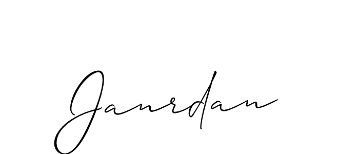 How to Draw Janrdan signature style? Allison_Script is a latest design signature styles for name Janrdan. Janrdan signature style 2 images and pictures png