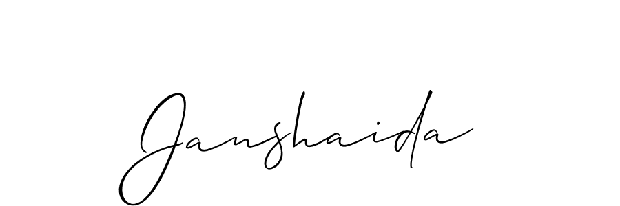 It looks lik you need a new signature style for name Janshaida. Design unique handwritten (Allison_Script) signature with our free signature maker in just a few clicks. Janshaida signature style 2 images and pictures png