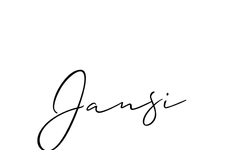 It looks lik you need a new signature style for name Jansi. Design unique handwritten (Allison_Script) signature with our free signature maker in just a few clicks. Jansi signature style 2 images and pictures png