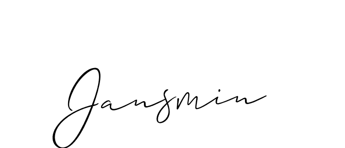 Make a beautiful signature design for name Jansmin. Use this online signature maker to create a handwritten signature for free. Jansmin signature style 2 images and pictures png