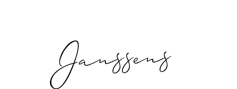 It looks lik you need a new signature style for name Janssens. Design unique handwritten (Allison_Script) signature with our free signature maker in just a few clicks. Janssens signature style 2 images and pictures png