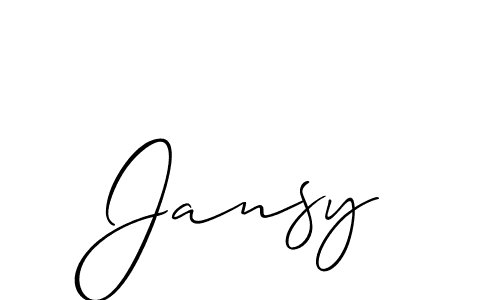 Also You can easily find your signature by using the search form. We will create Jansy name handwritten signature images for you free of cost using Allison_Script sign style. Jansy signature style 2 images and pictures png