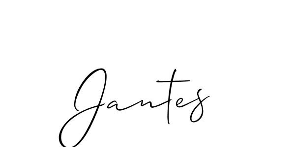 It looks lik you need a new signature style for name Jantes. Design unique handwritten (Allison_Script) signature with our free signature maker in just a few clicks. Jantes signature style 2 images and pictures png