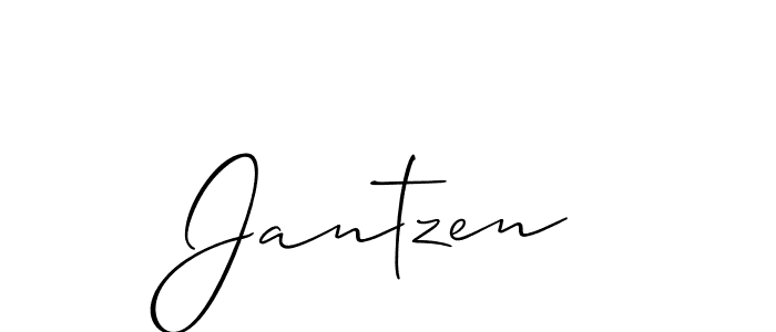 Use a signature maker to create a handwritten signature online. With this signature software, you can design (Allison_Script) your own signature for name Jantzen. Jantzen signature style 2 images and pictures png