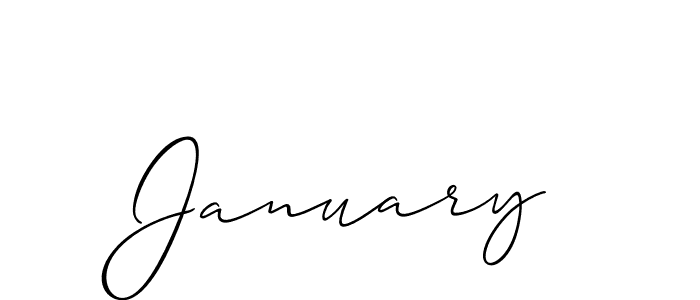 How to make January name signature. Use Allison_Script style for creating short signs online. This is the latest handwritten sign. January signature style 2 images and pictures png